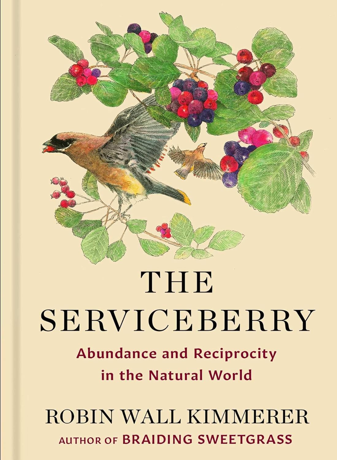 Book cover for The Serviceberry by Robin Wall Kimmerer